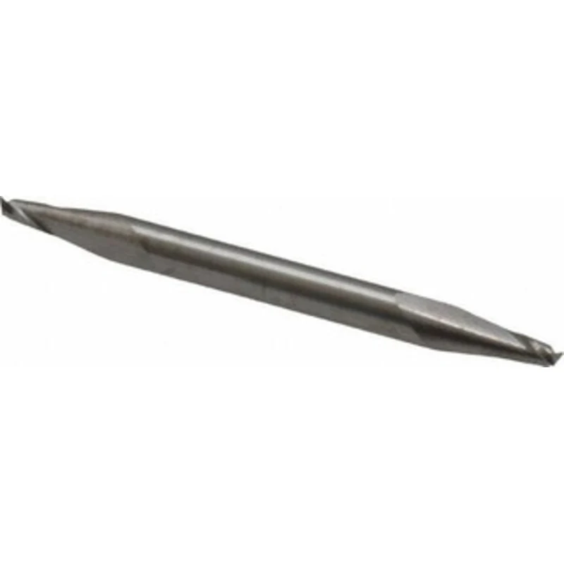 KYOCERA SGS 5/64, 1/8 LOC, 1/8 Shank Diam, 1-1/2 OAL, 2 Flute, Solid Carbide Square End Mill Double End, Uncoated, Sp...